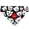Pet Bandana - Coca-Cola Polar Bear Expressions Scattered Black/White