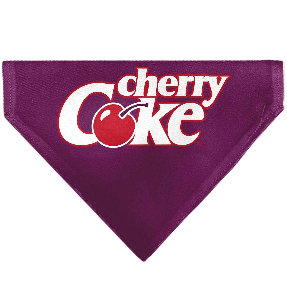 Pet Bandana - CHERRY COKE Cherry Logo Burgundy/Red/White