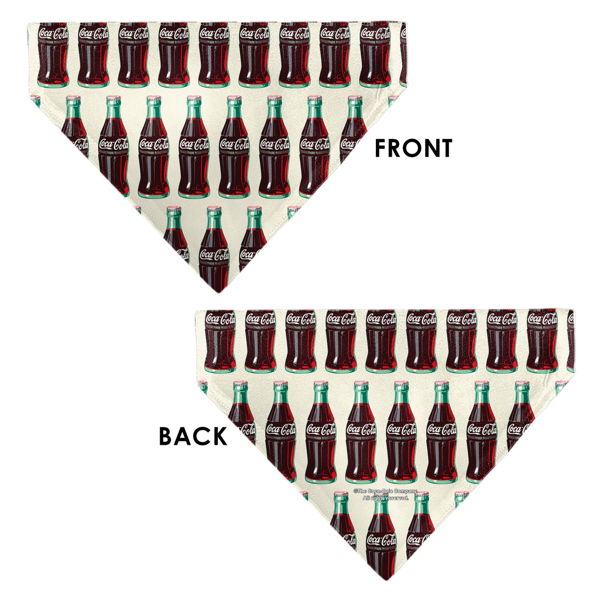 Buckle-Down Coca-Cola Glass Bottles Collage Pet Bandana
