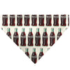 Pet Bandana - Coca-Cola Glass Bottles Collage White