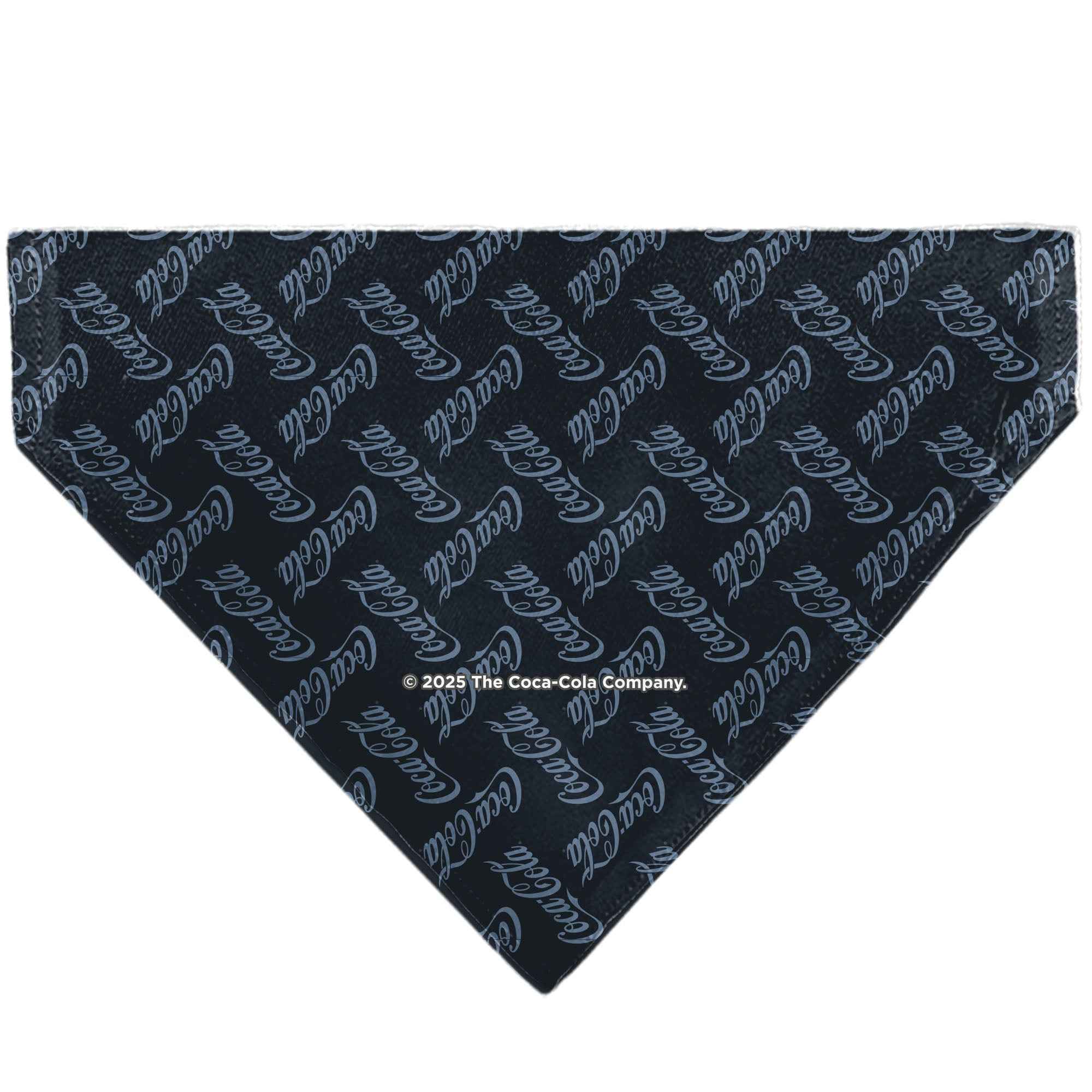 Pet Bandana - COCA-COLA Script Collage Navy/Light Blue
