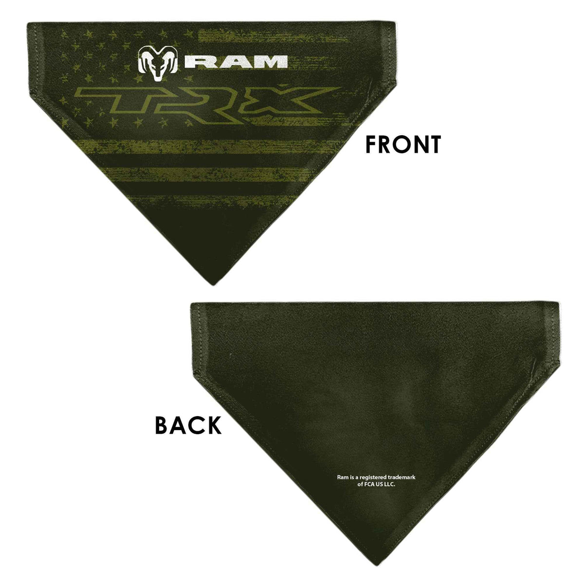 Pet Bandana - RAM TRX Americana Stars and Stripes Weathered Black/Brown/White