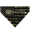 Pet Bandana - RAM Americana Stars and Stripes Black/Camo Olive