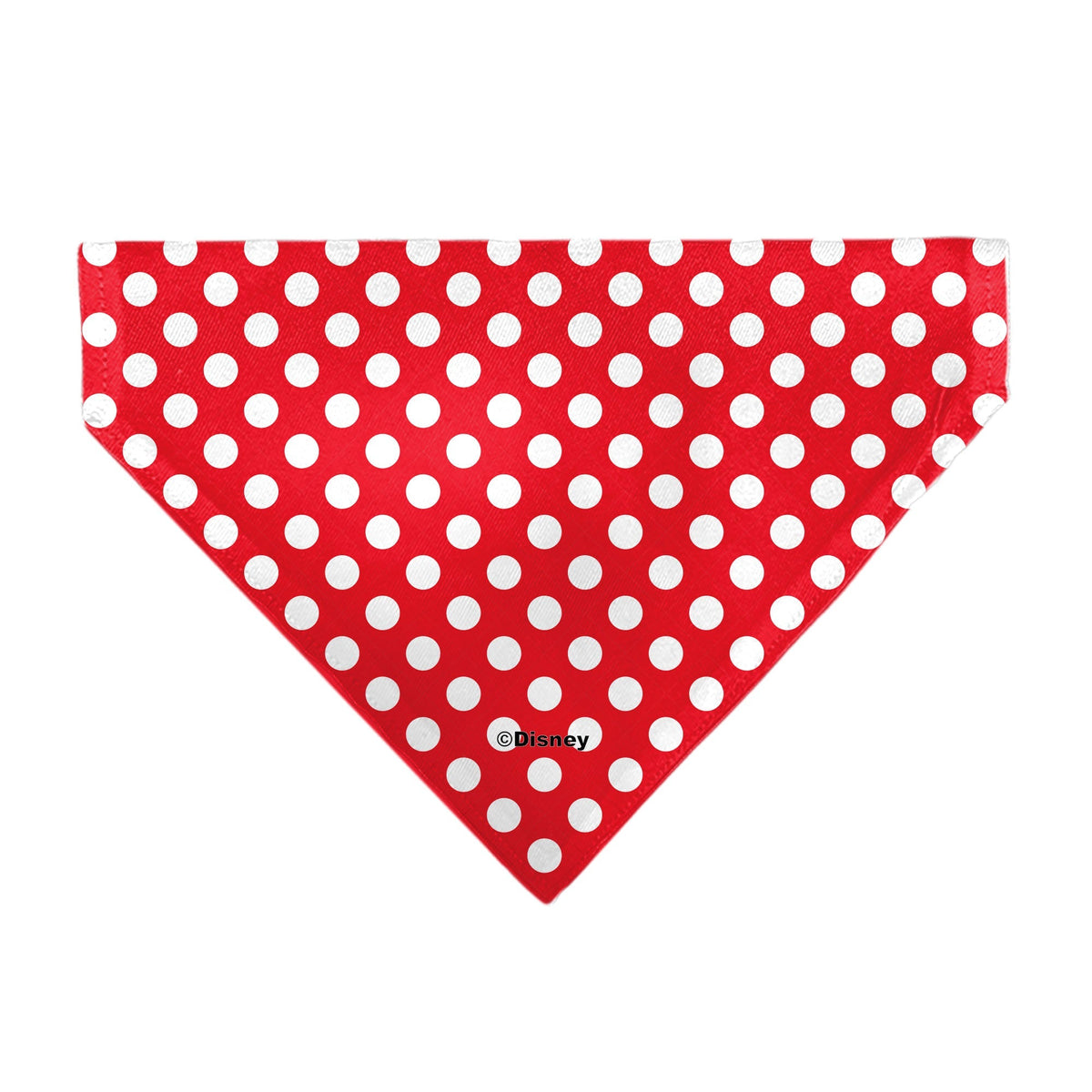 Pet Bandana - MINNIE MOUSE Autograph Script Polka Dot Red/White 