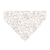 Pet Bandana - Disney Princess Faces Stacked White/Brown