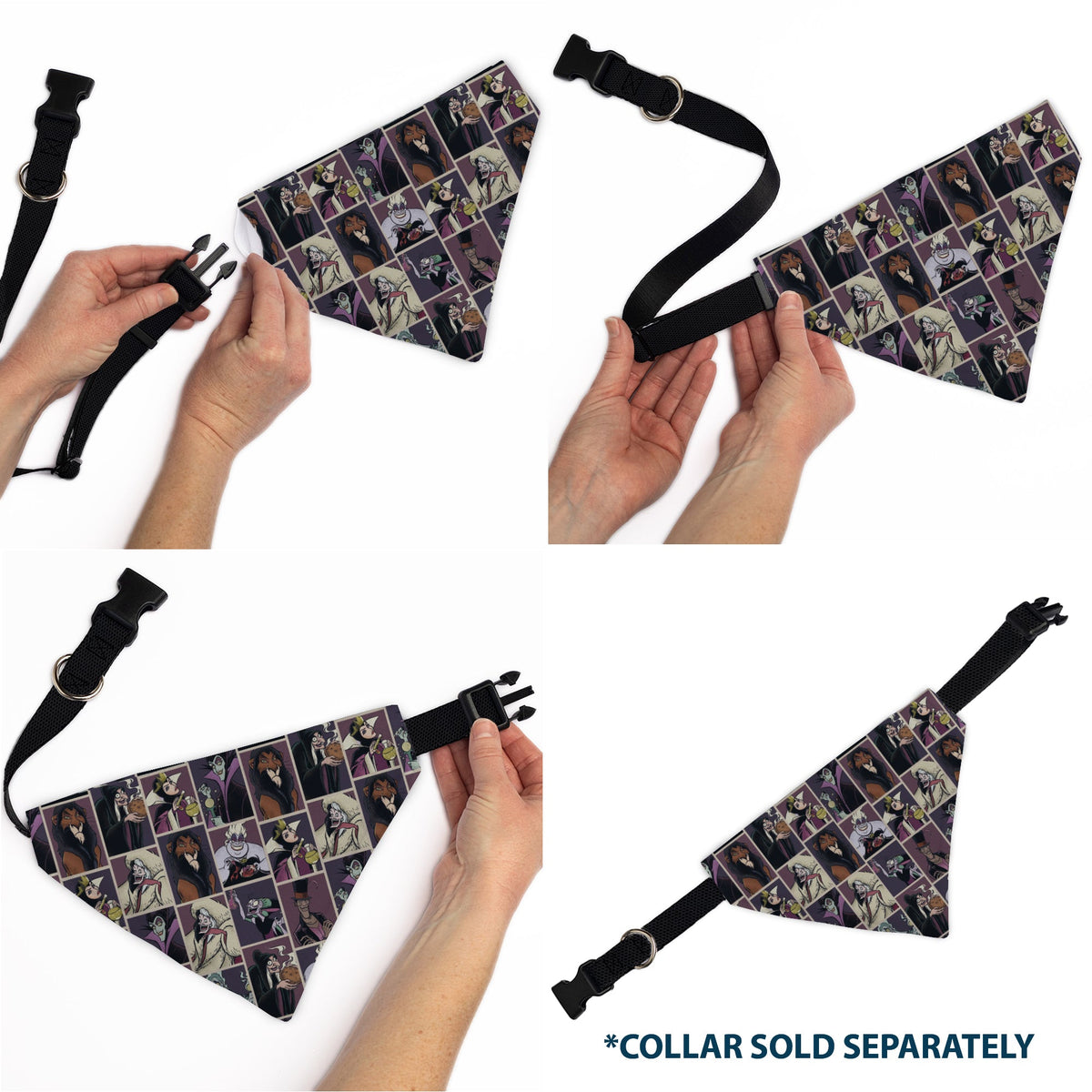 Pet Bandana - Disney Villains Pose Blocks | HT Animal Supply