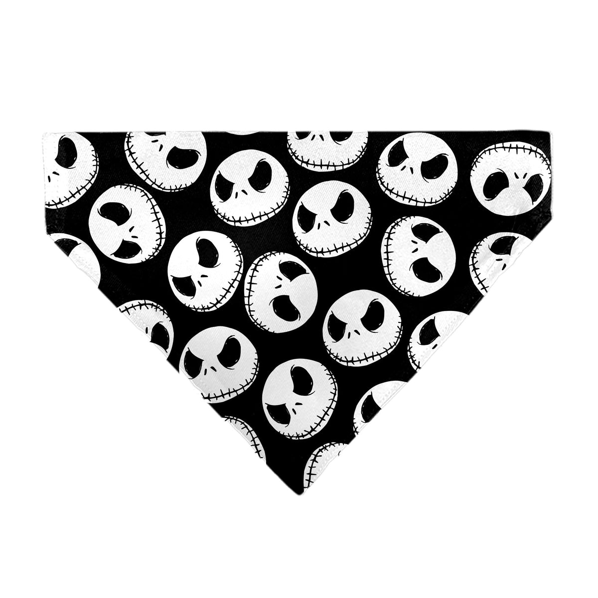 Pet Bandana - The Nightmare Before Christmas Jack Expressions Scattered Black/White 