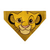 Pet Bandana - Lion King Young Simba Face Close-Up Orange