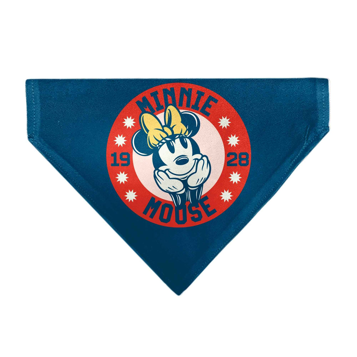 Pet Bandana - MINNIE MOUSE 1928 Dreamy Pose Blue/Red/White/Yellow
