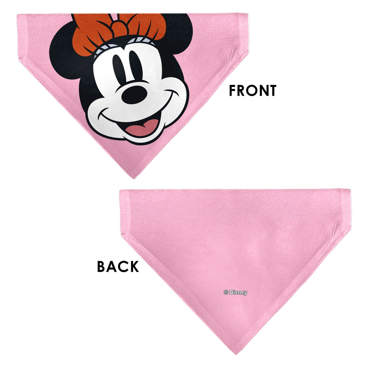 Pet Bandana - Minnie Mouse Smiling Face Close-Up Pink 