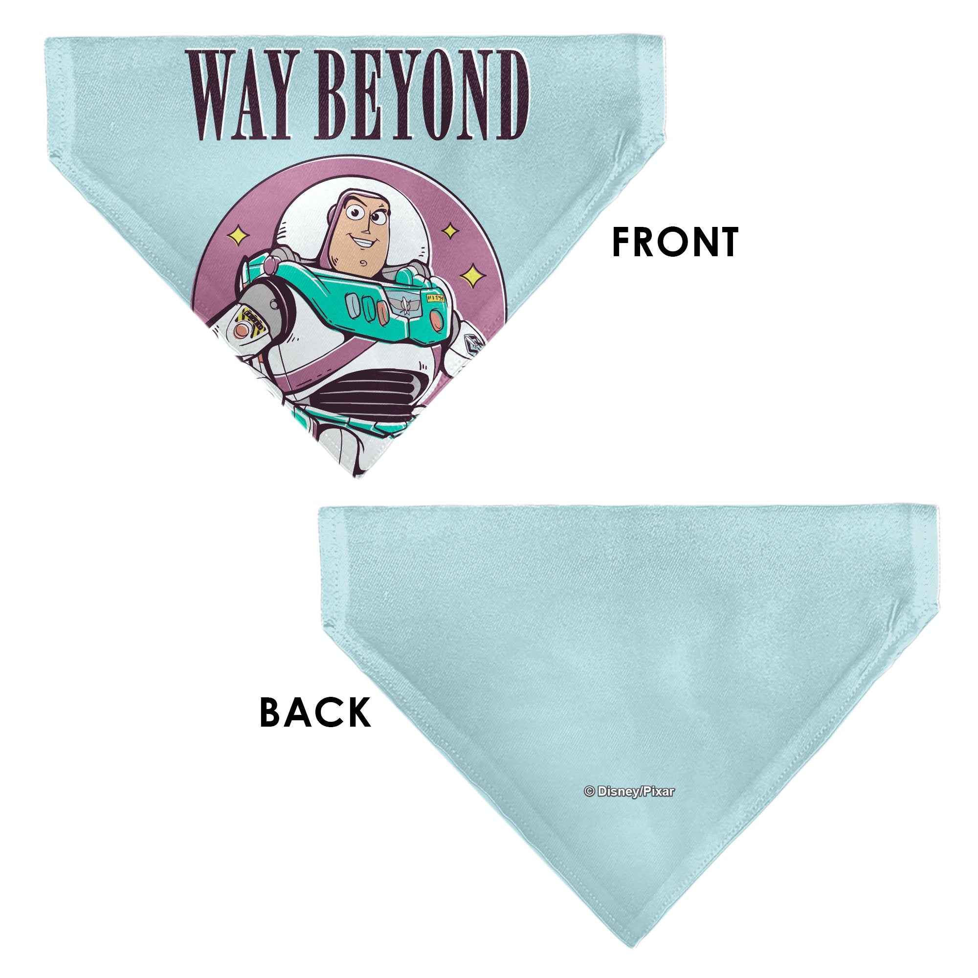 Buckle-Down Toy Story Buzz Lightyear Way Beyond Pose Light Blue Over-the-Collar Dog Bandana