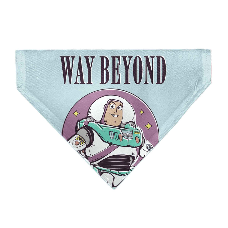 Buckle-Down Toy Story Buzz Lightyear Way Beyond Pose Light Blue Over-the-Collar Dog Bandana