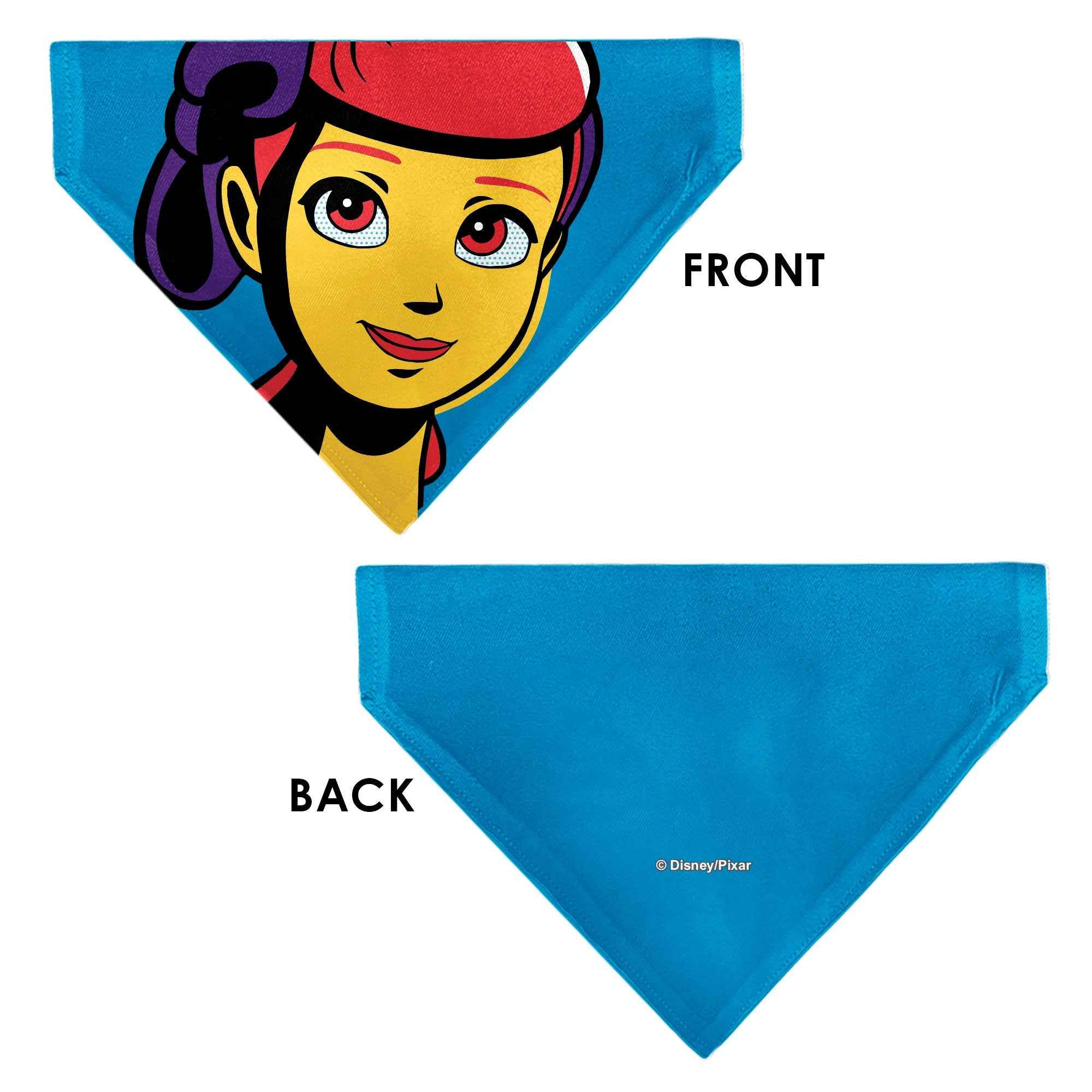 Buckle-Down Toy Story Bo Peep Close-Up Pop Art Face Blue Over-the-Collar Dog Bandana