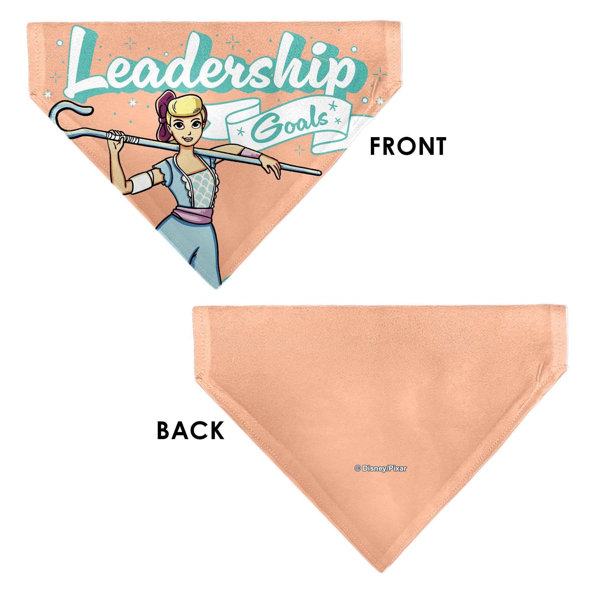 Buckle-Down Toy Story Bo Peep Leadership Goals Staff Pose Pink/Blue/White Over-the-Collar Dog Bandana