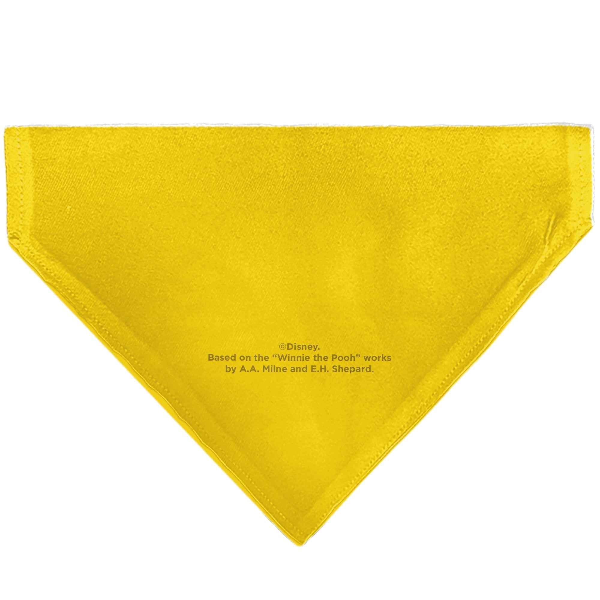 Buckle-Down Winnie the Pooh Winking Smiling Face Golden Yellow Over-the-Collar Dog Bandana