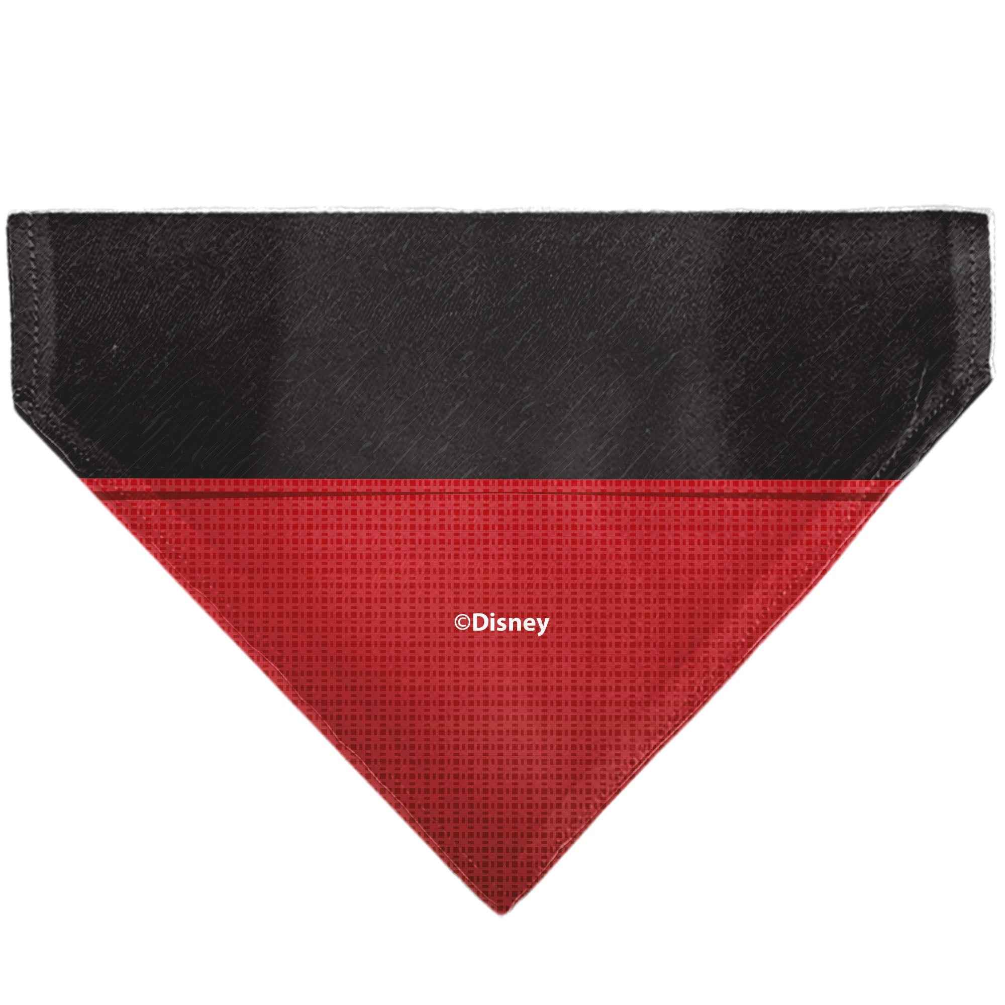 Pet Bandana - Mickey Mouse Buttons Black/Red