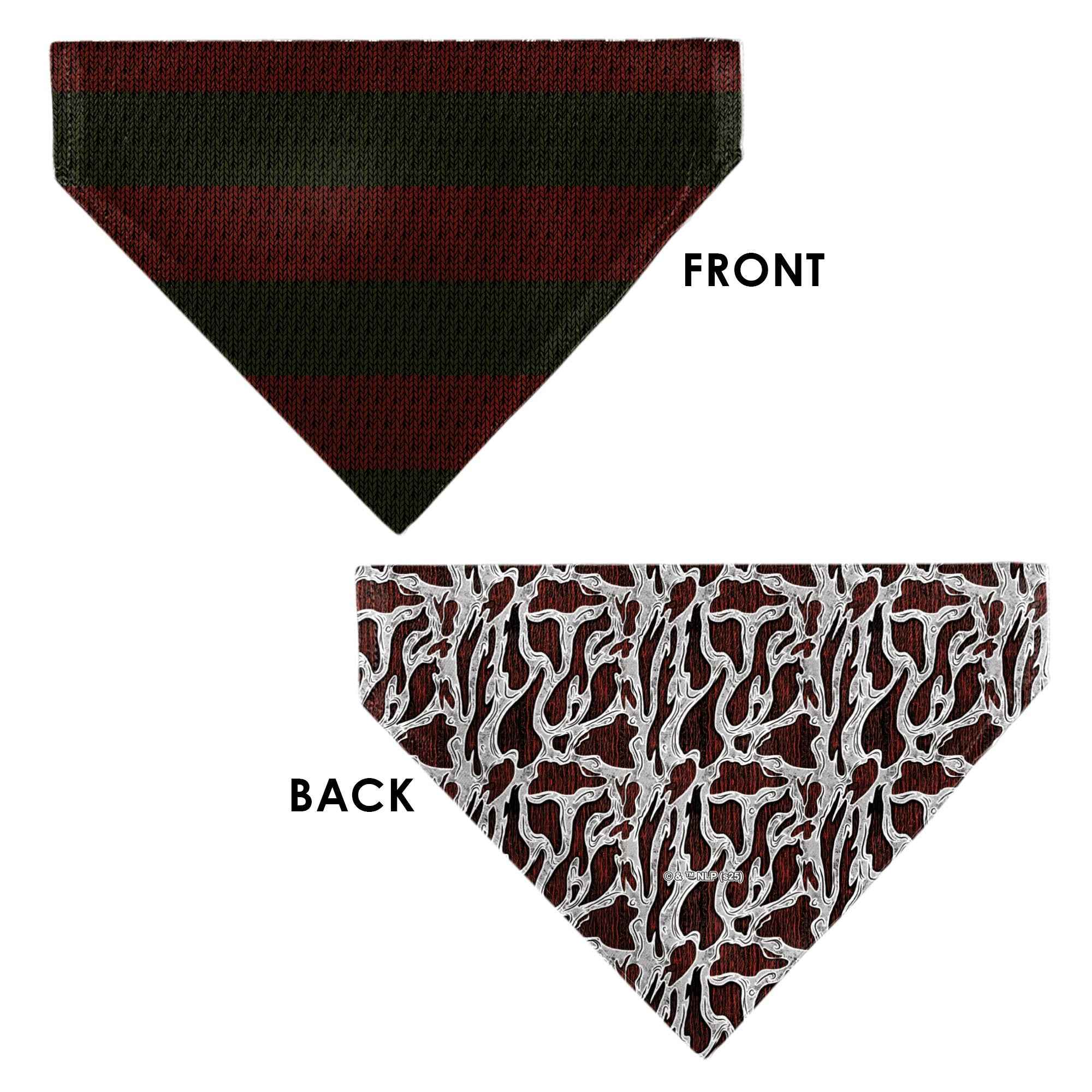 Buckle-Down A Nightmare on Elm Street Freddy Melted Black/White/Red Over-the-Collar Dog Bandana
