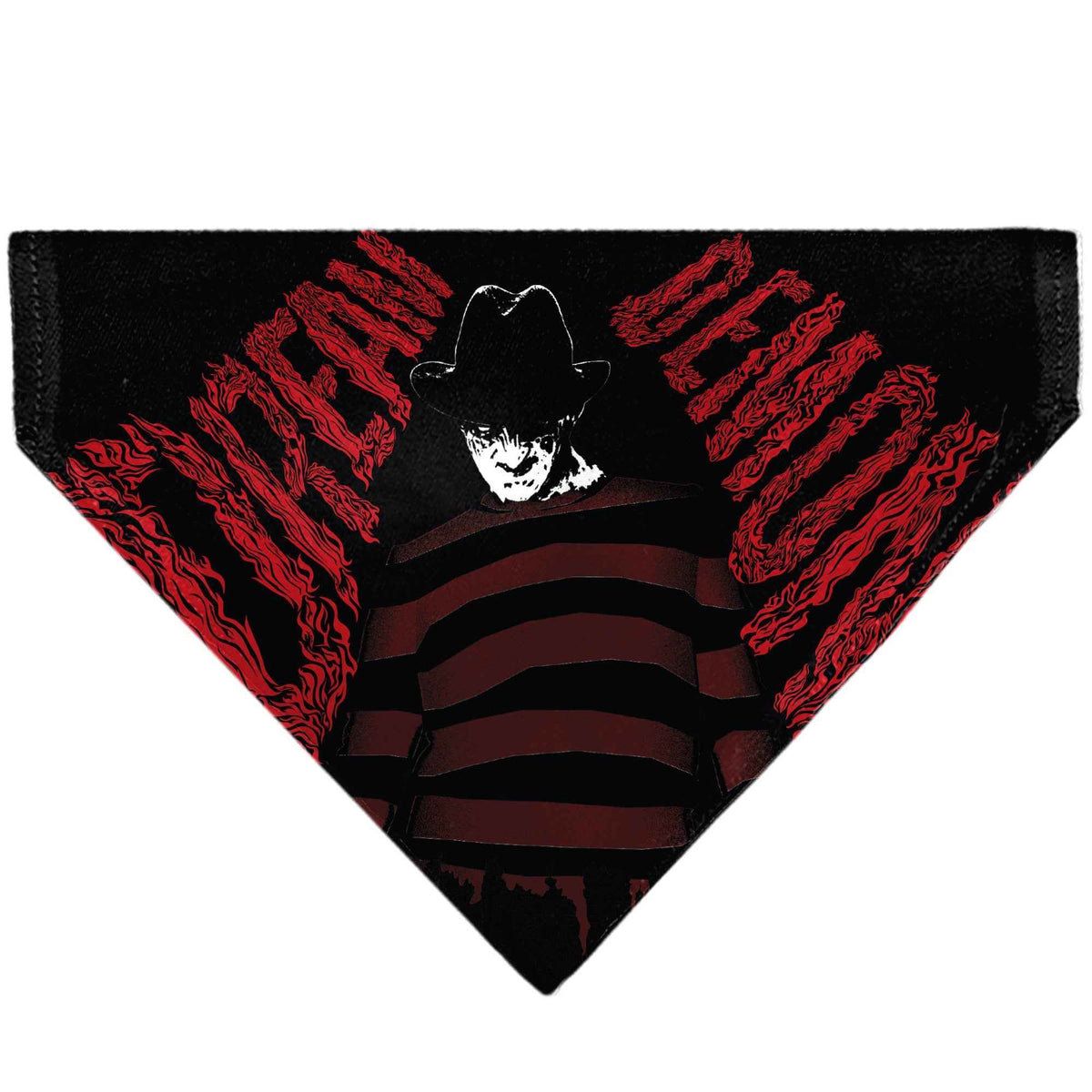 Pet Bandana - A Nightmare on Elm Street Freddy DREAM DEMON Pose Black/Red