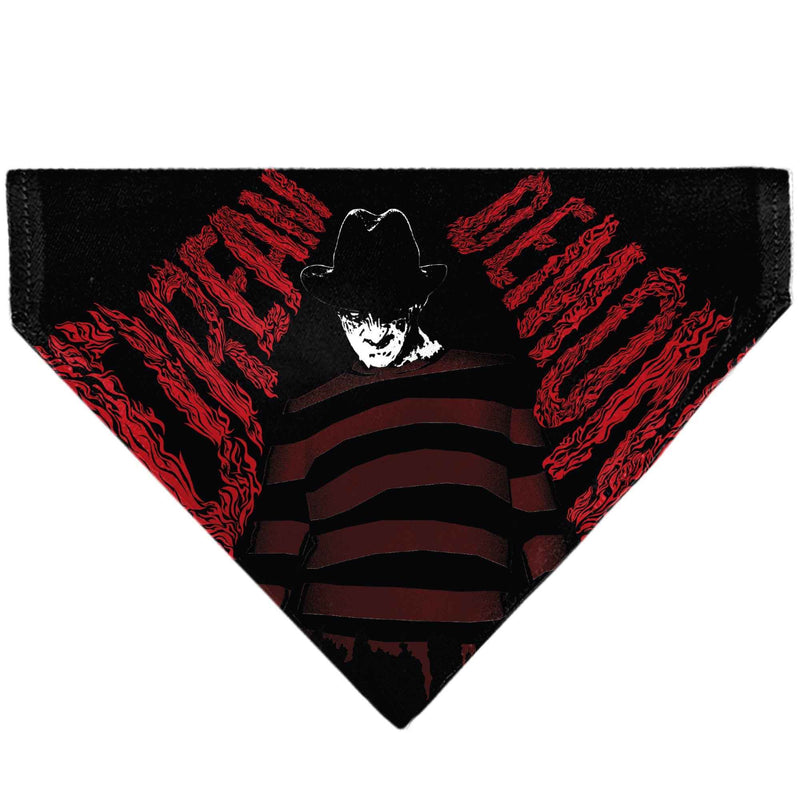 Pet Bandana - A Nightmare on Elm Street Freddy DREAM DEMON Pose Black/Red