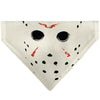 Pet Bandana - FRIDAY THE 13TH Hockey Mask Close-Up White/Black/Red