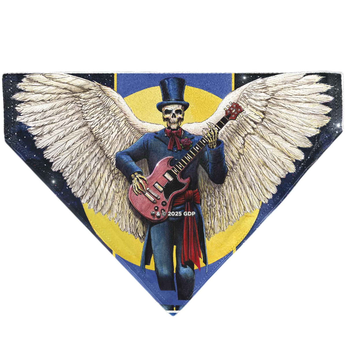 Pet Bandana - Grateful Dead Daves Picks Volume Six San Francisco and St. Louis Skeleton Cover Art