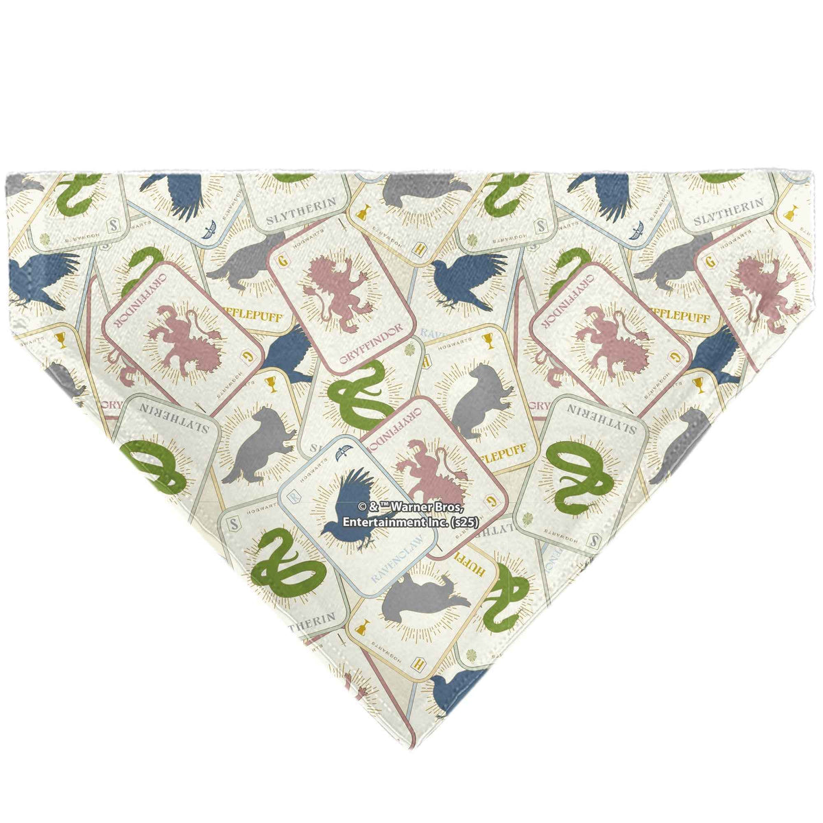 Pet Bandana - Harry Potter School Tarot Cards Stacked Beige/Multi Color