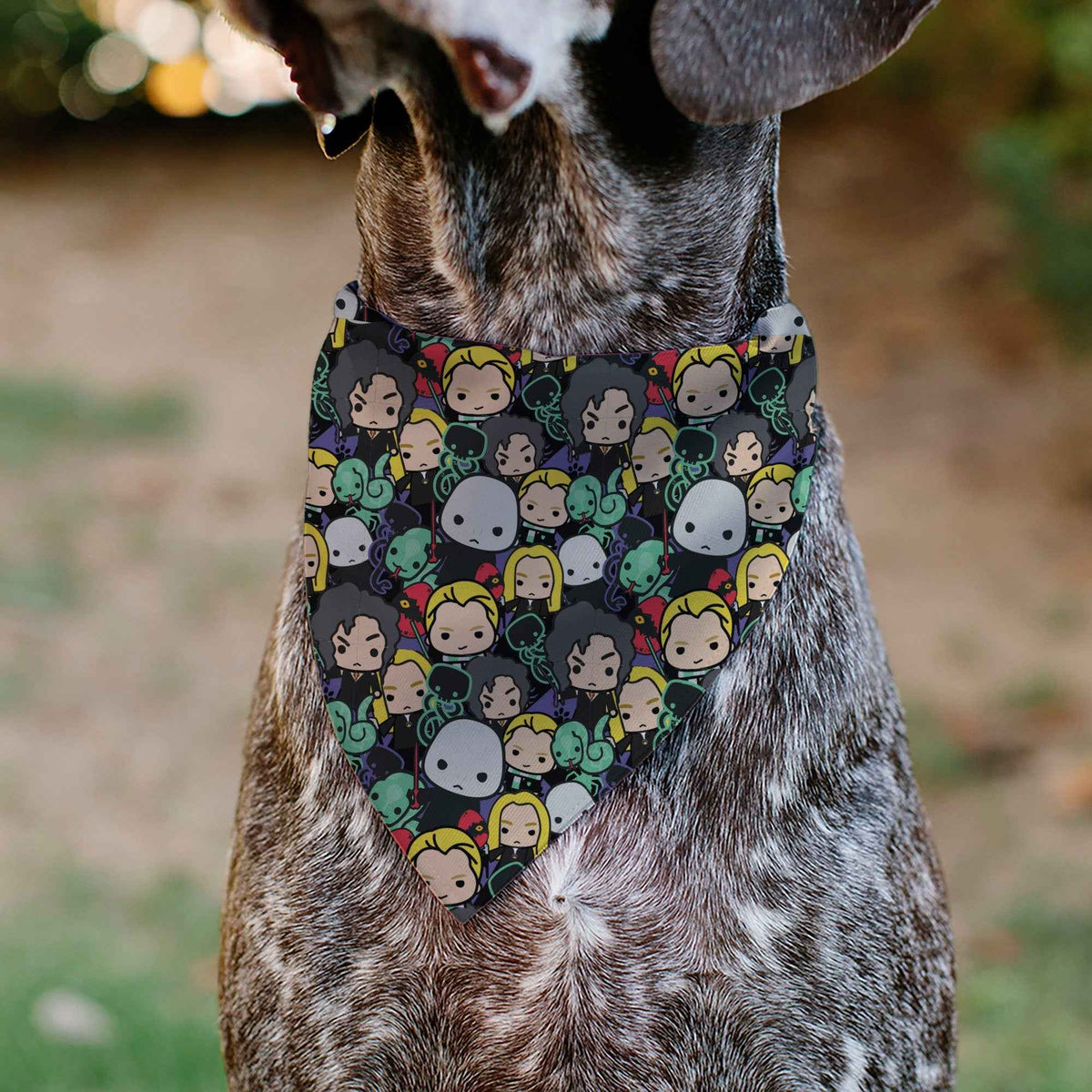 Pet Bandana - Harry Potter Chibi Charm Dark Arts Characters Stacked