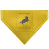 Pet Bandana - Harry Potter HUFFLEPUFF Traits Banner and Icons Yellows/Blue
