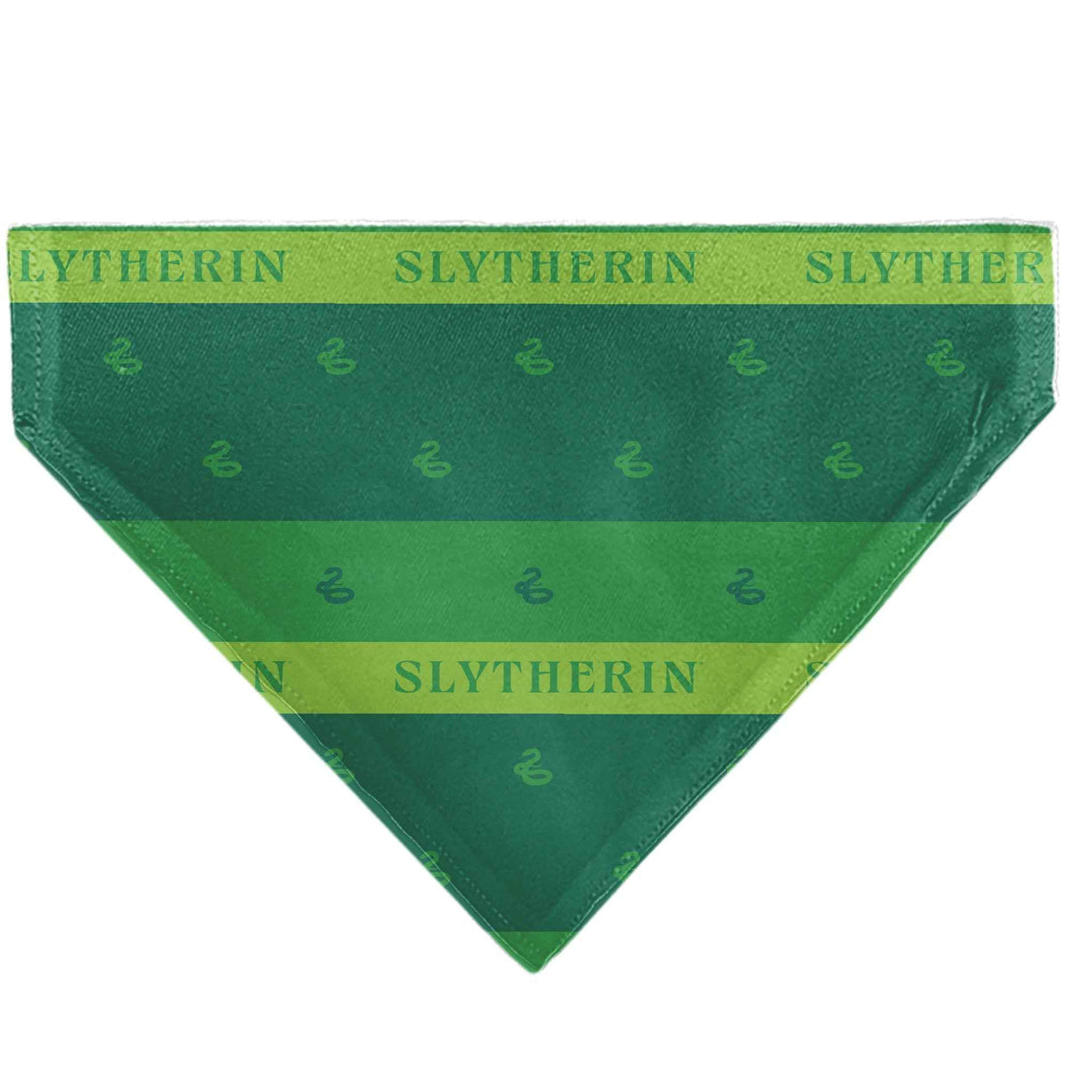 Pet Bandana - Harry Potter SLYTHERIN Traits Banner and Icons Greens/Yellow
