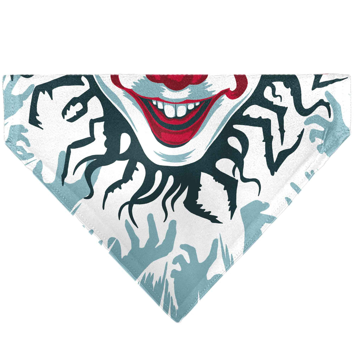 Pet Bandana - IT Pennywise Smile and Balloons White/Blues/Reds