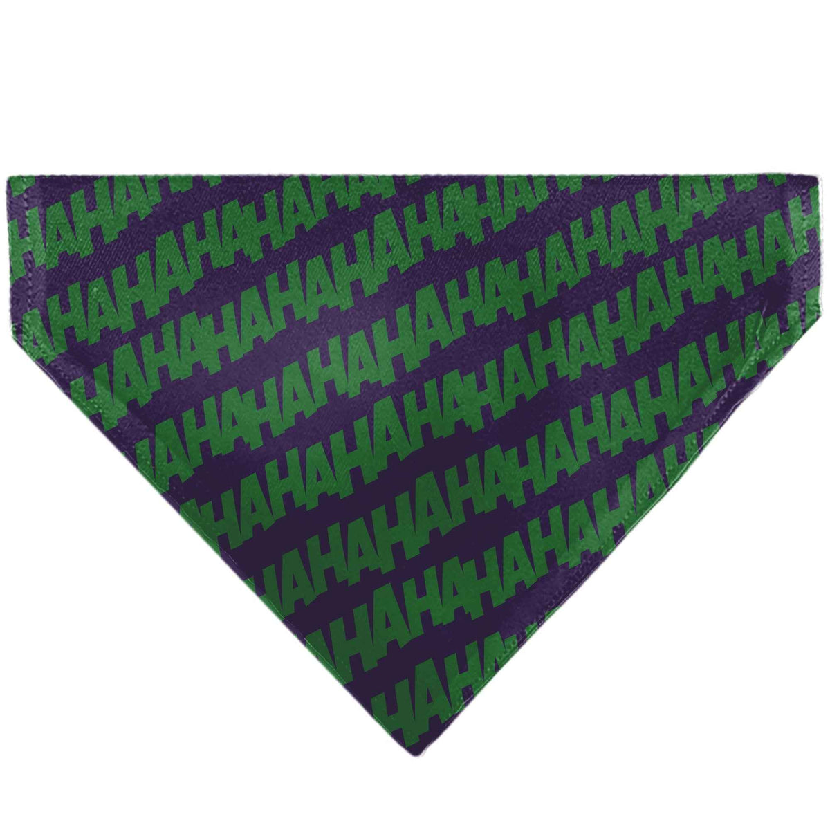 Pet Bandana - The Joker Laugh HAHAHA Text Purple/Green