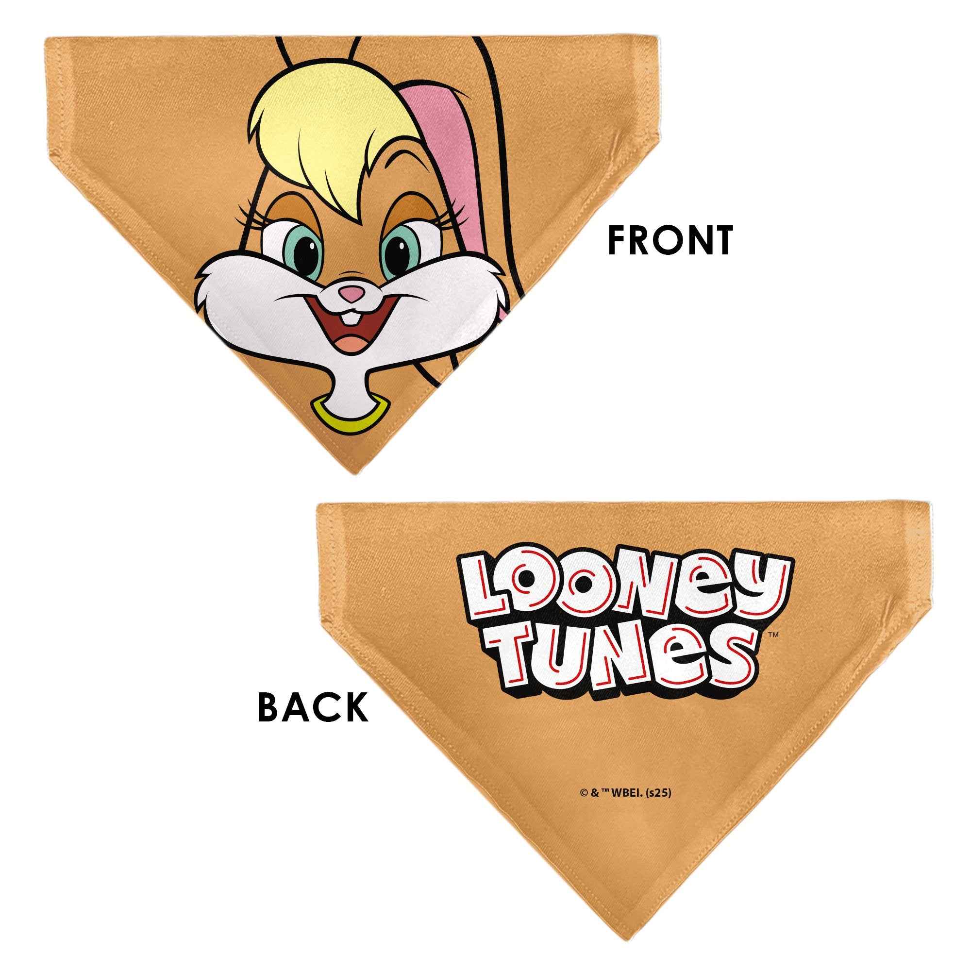 Buckle-Down Looney Tunes Lola Bunny Face Close-Up Peach Over-the-Collar Dog Bandana