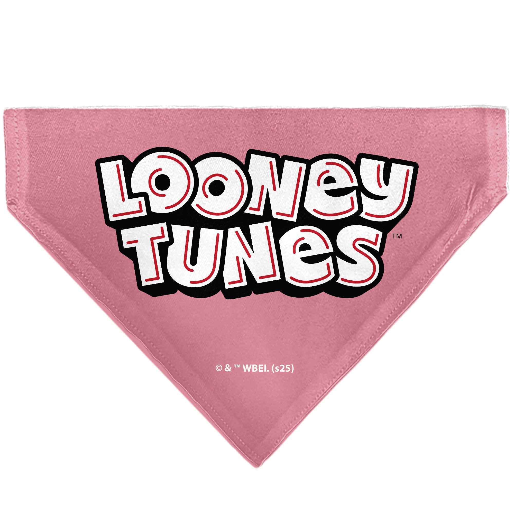 Pet Bandana - Tweety Bird BE MY CUPCAKE Sweets Pose and Title Logo Pink