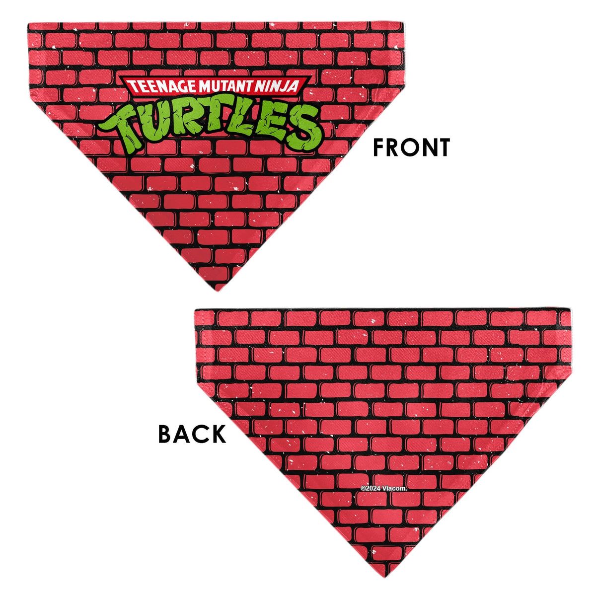 Pet Bandana - TEENAGE MUTANT NINJA TURTLES Brick Title Logo 