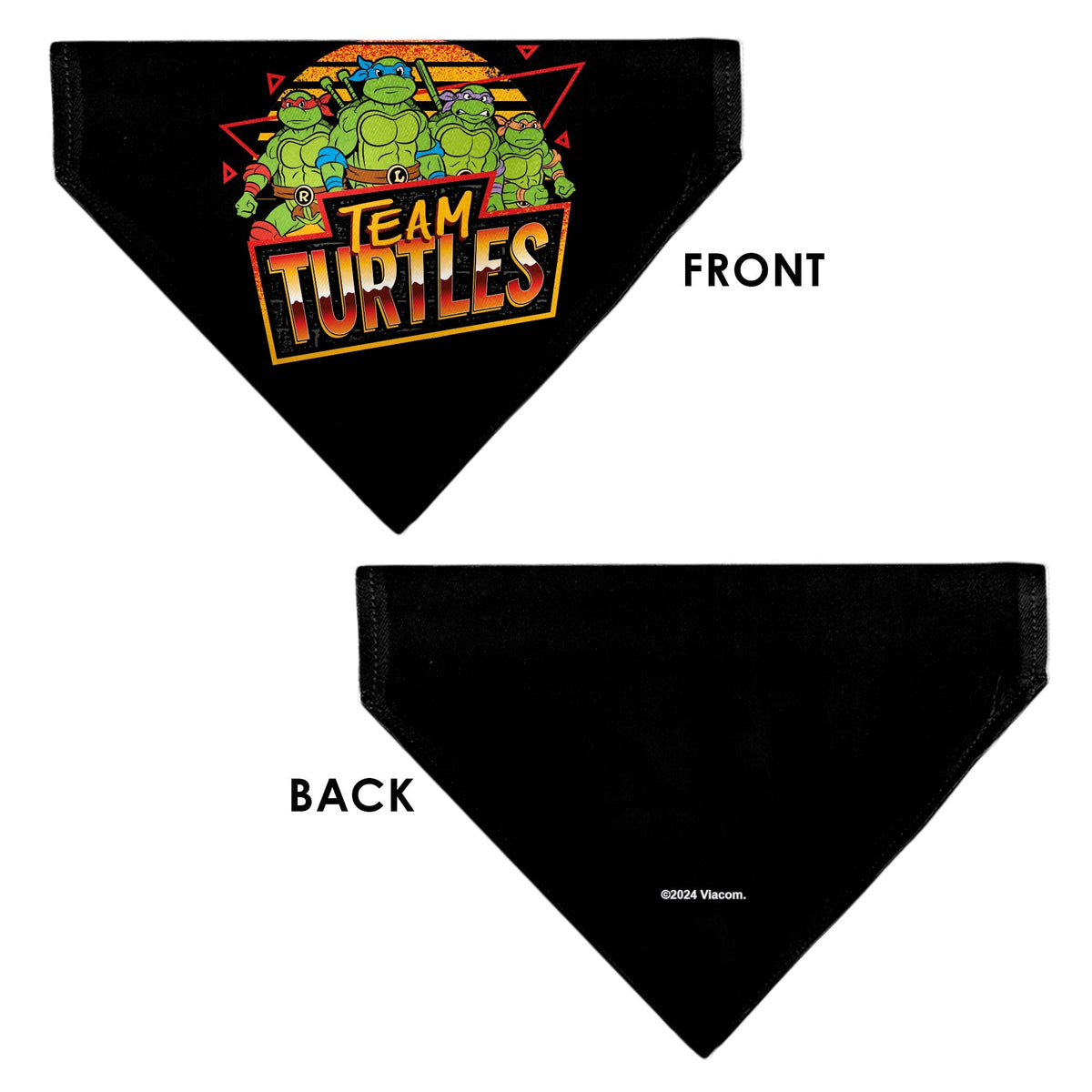 Pet Bandana - Teenage Mutant Ninja Turtles TEAM TURTLES Group Pose Black/Red 
