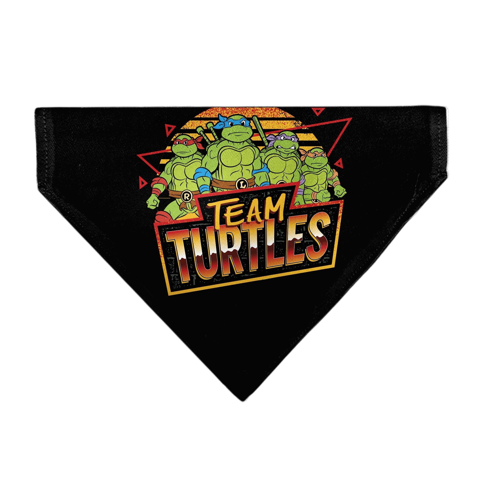 Pet Bandana - Teenage Mutant Ninja Turtles TEAM TURTLES Group Pose Black/Red 