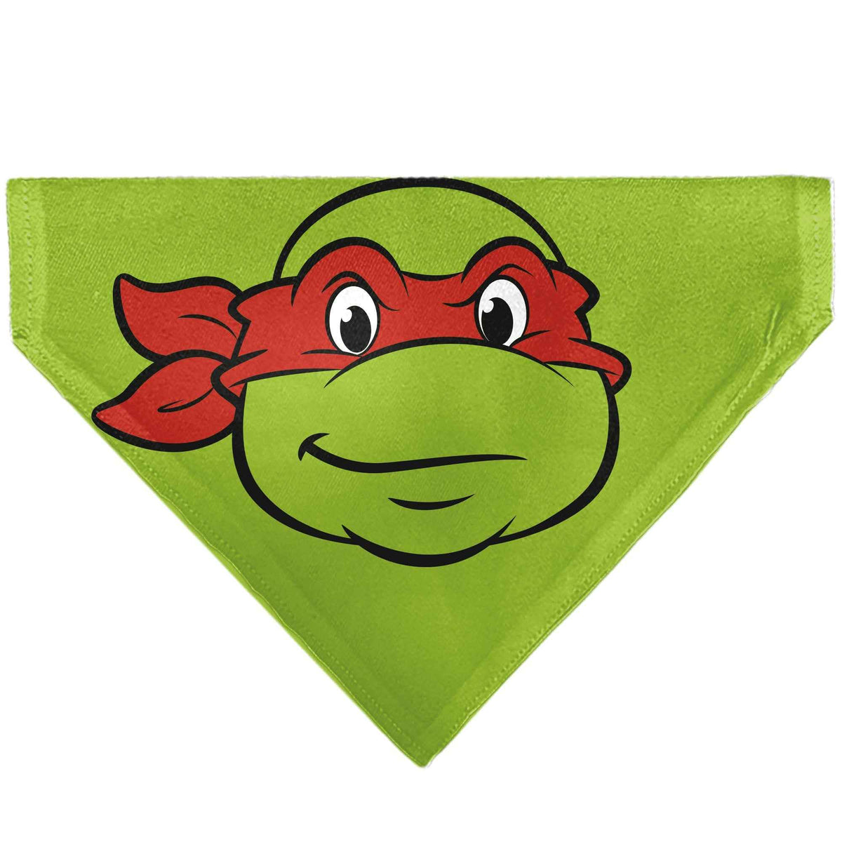Pet Bandana - Ninja Turtles Raphael Face and Turtle Shell Character Close-Up Green