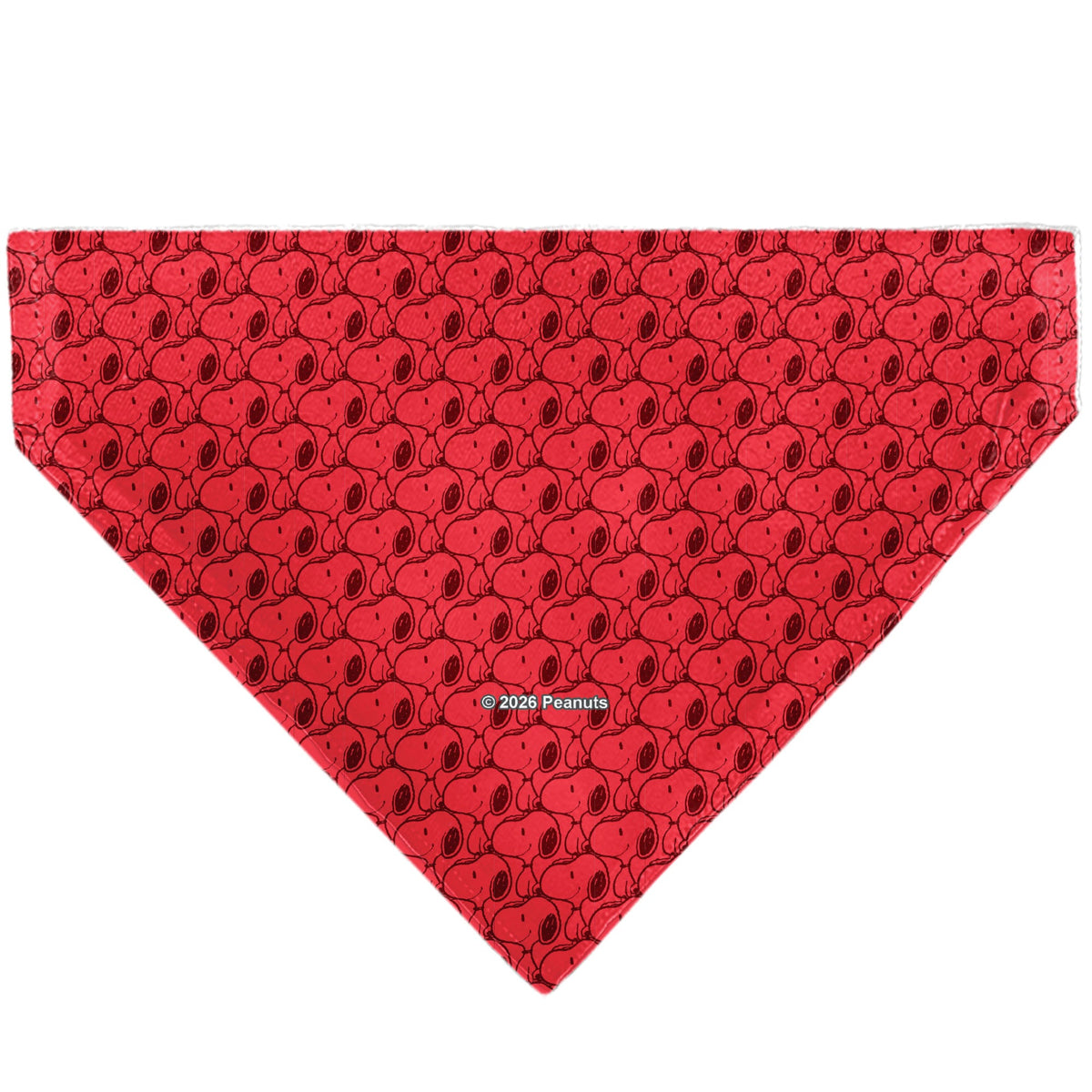 Pet Bandana - Peanuts Snoopy Face and Profile Pose Reds | HT Animal Supply