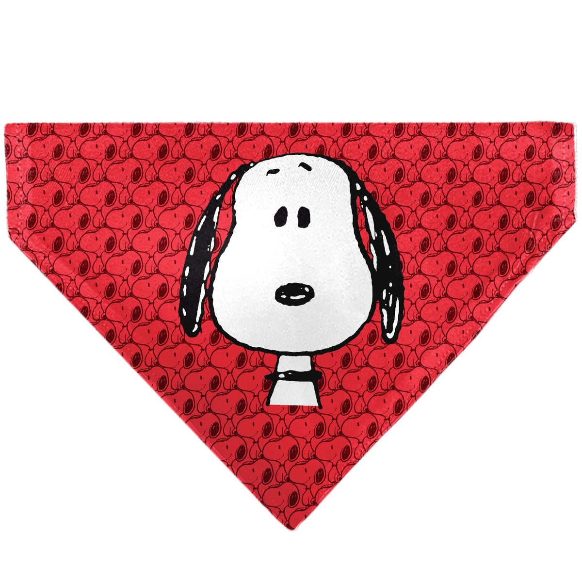 Pet Bandana - Peanuts Snoopy Face and Profile Pose Reds | HT Animal Supply