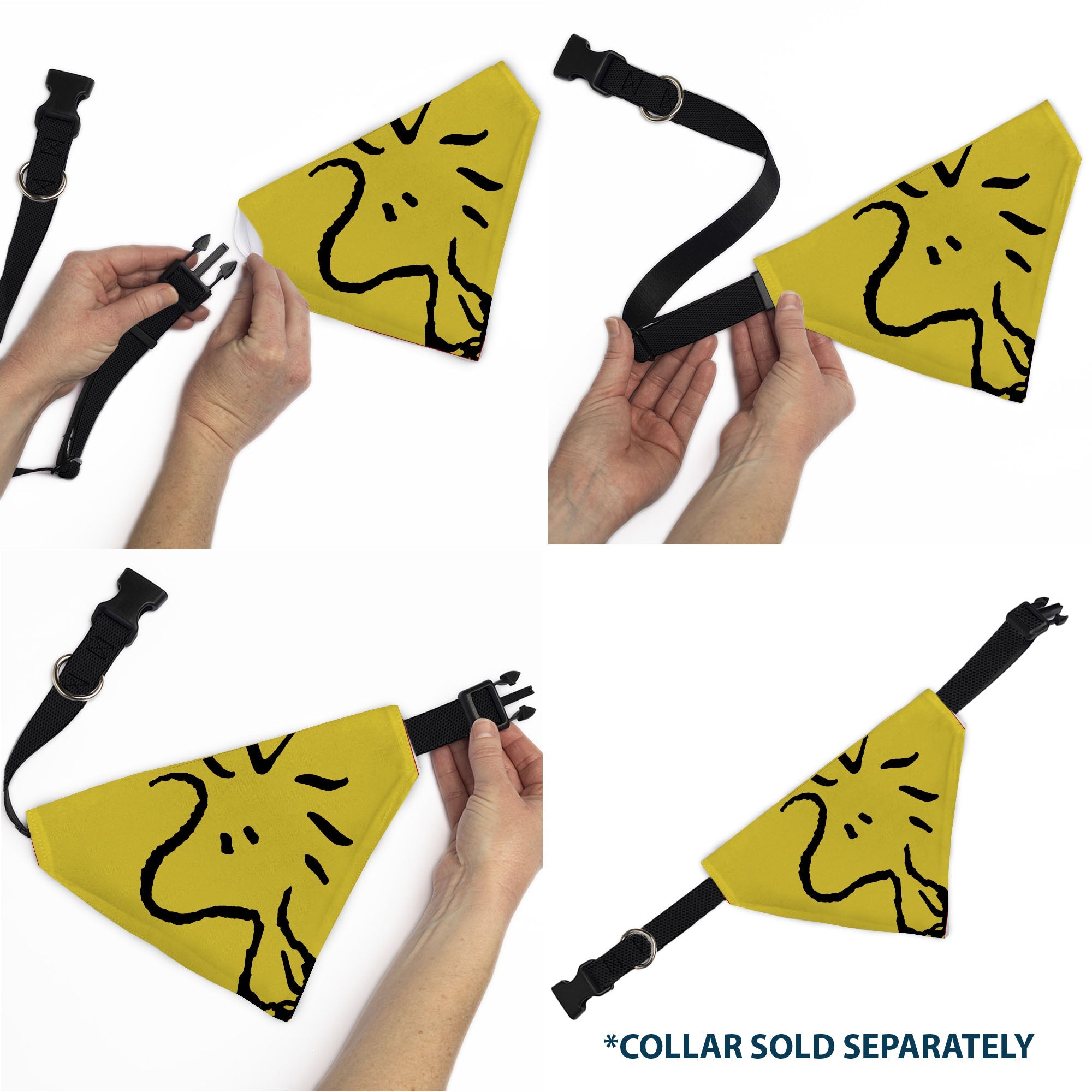 Buckle-Down Woodstock Pose Pet Bandana – Peanuts Fan Gear Yellow