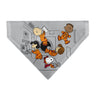 Pet Bandana - Peanuts Gang Floating Astronauts Group Pose Gray