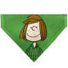 Pet Bandana - Peanuts Peppermint Patty Smiling Face Pose Green