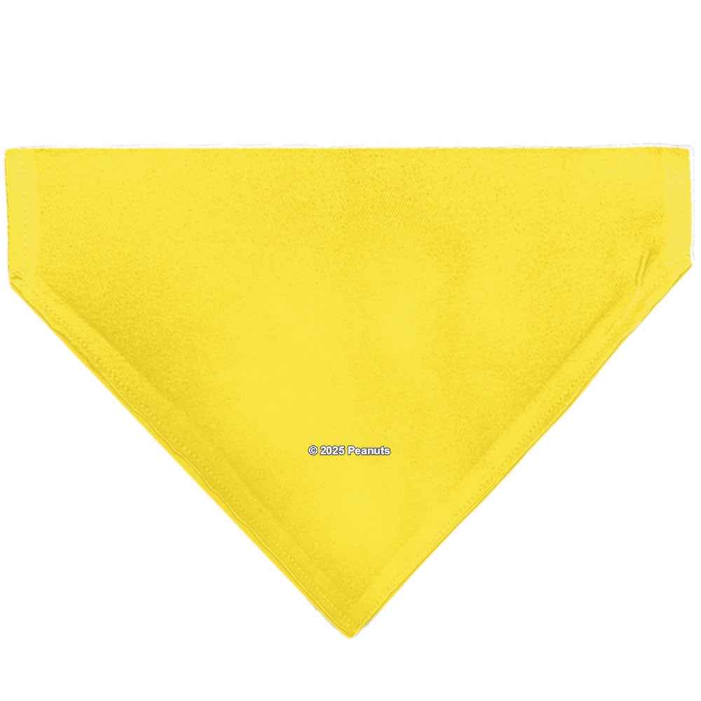 Buckle-Down Charlie Brown Smiling Face Stripe Pet Bandana – Peanuts Fan Gear Yellow