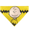 Charlie Brown Smiling Face Stripe Pet Bandana – Peanuts Fan Gear Yellow