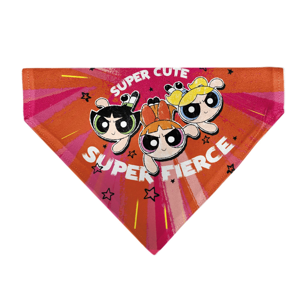Pet Bandana - Powerpuff Girls SUPER CUTE SUPER FIERCE Group Pose Pinks 