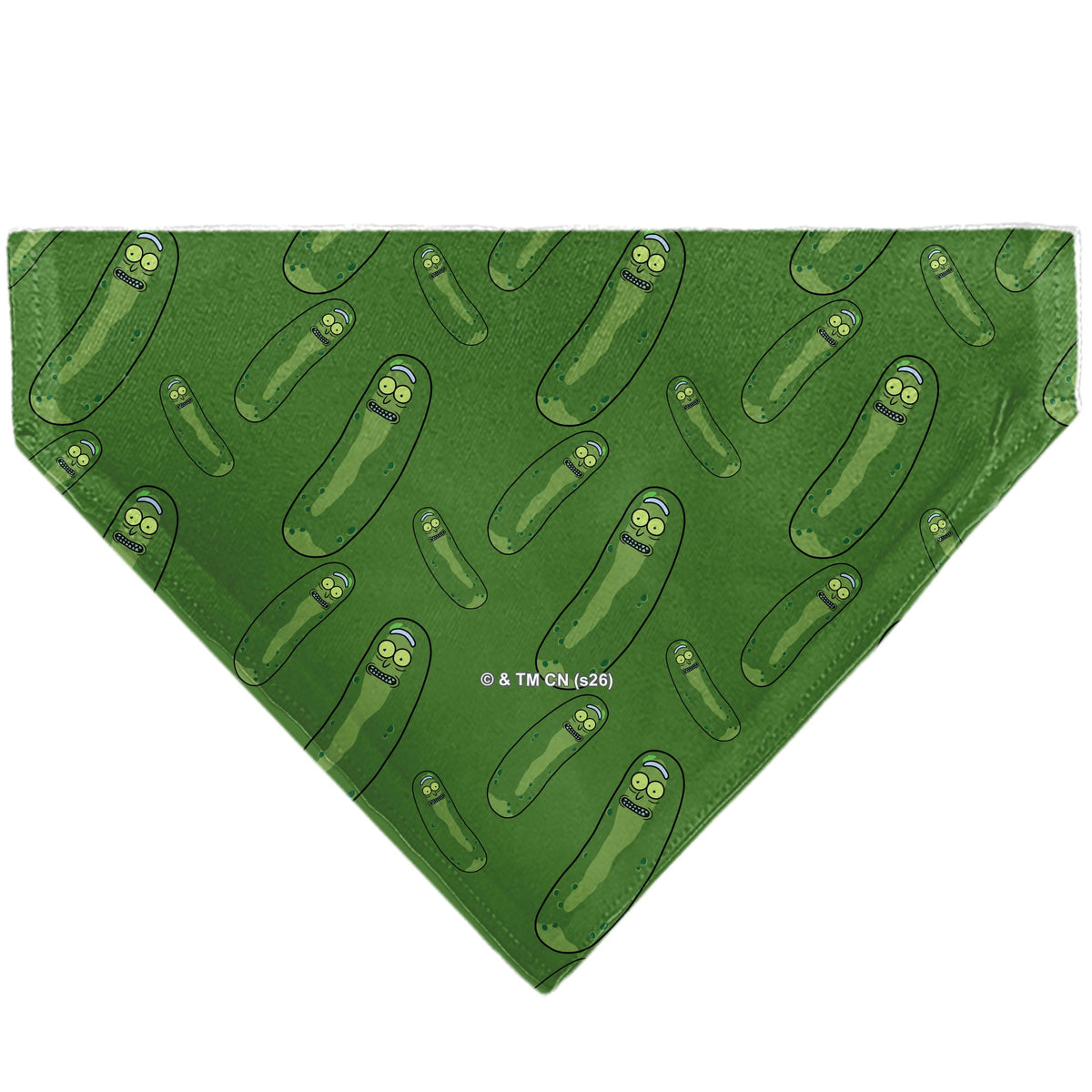 Pet Bandana - Rick and Morty Pickle Rick Pose Scattered Greens | HT Animal Supply