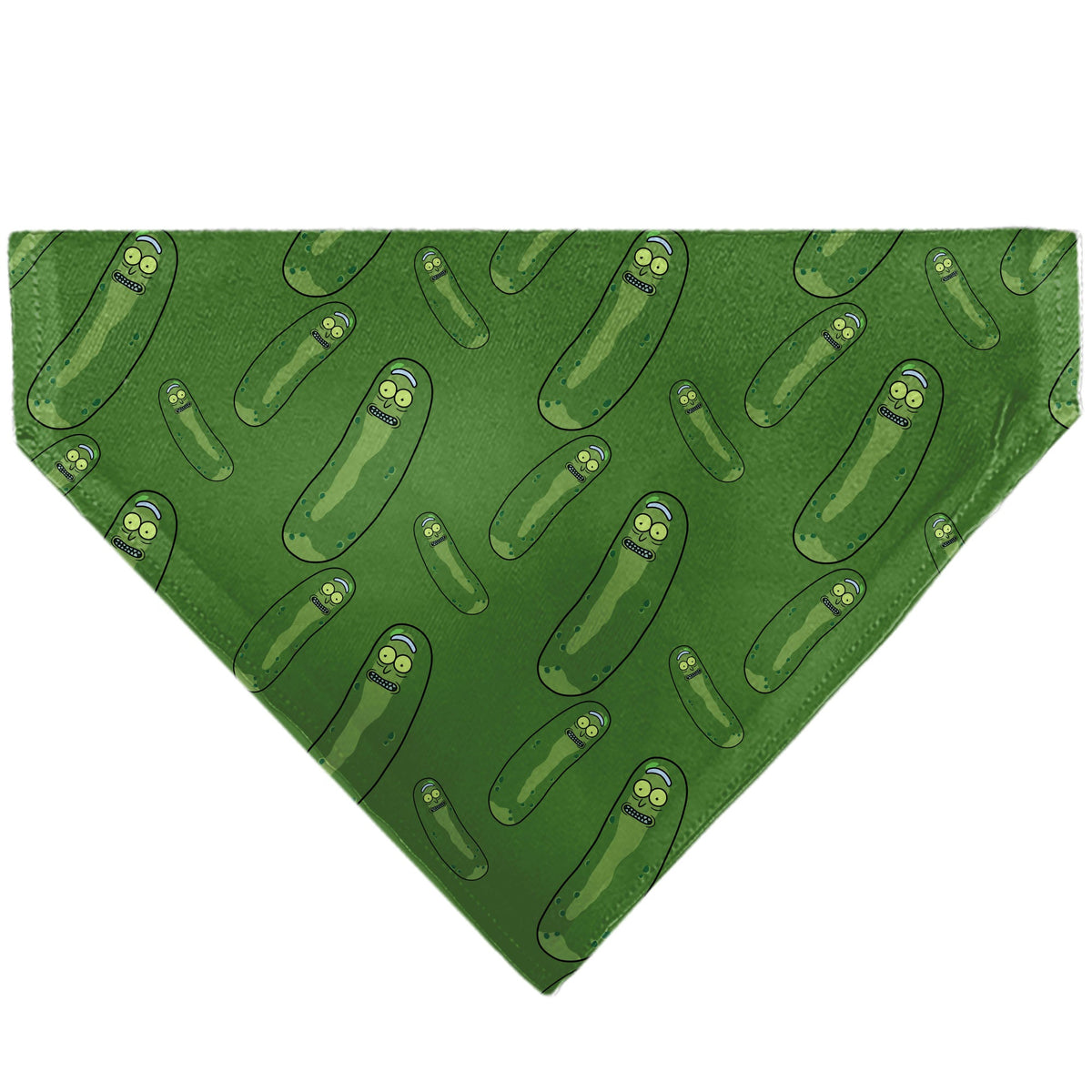 Pet Bandana - Rick and Morty Pickle Rick Pose Scattered Greens | HT Animal Supply