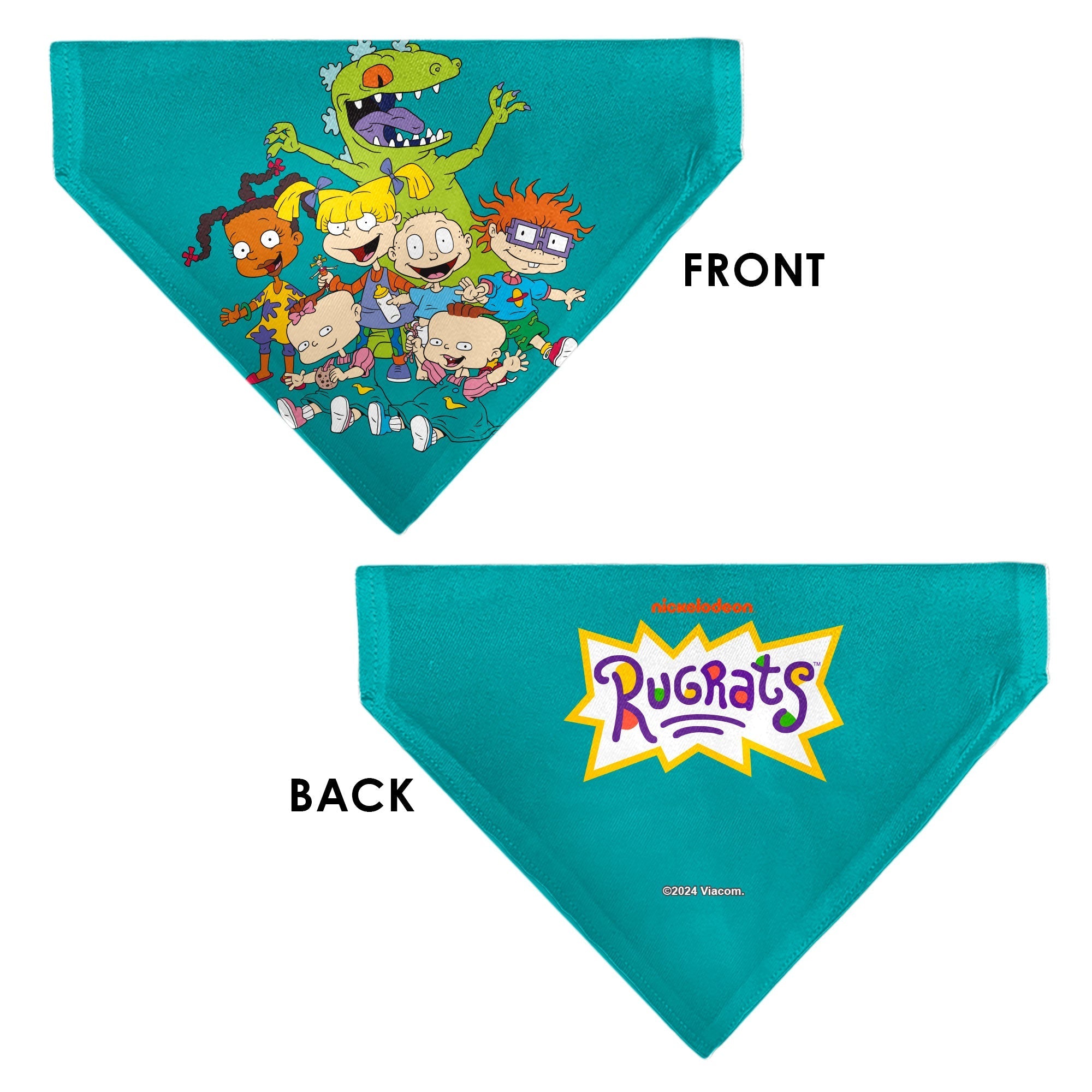 Pet Bandana - Rugrats Kids Group Pose and Title Logo Blue 