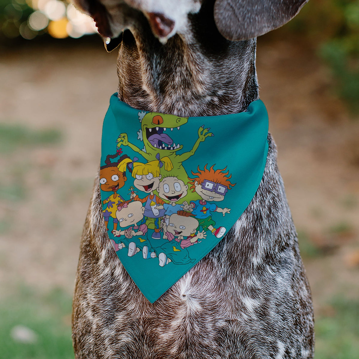 Pet Bandana - Rugrats Kids Group Pose and Title Logo Blue 