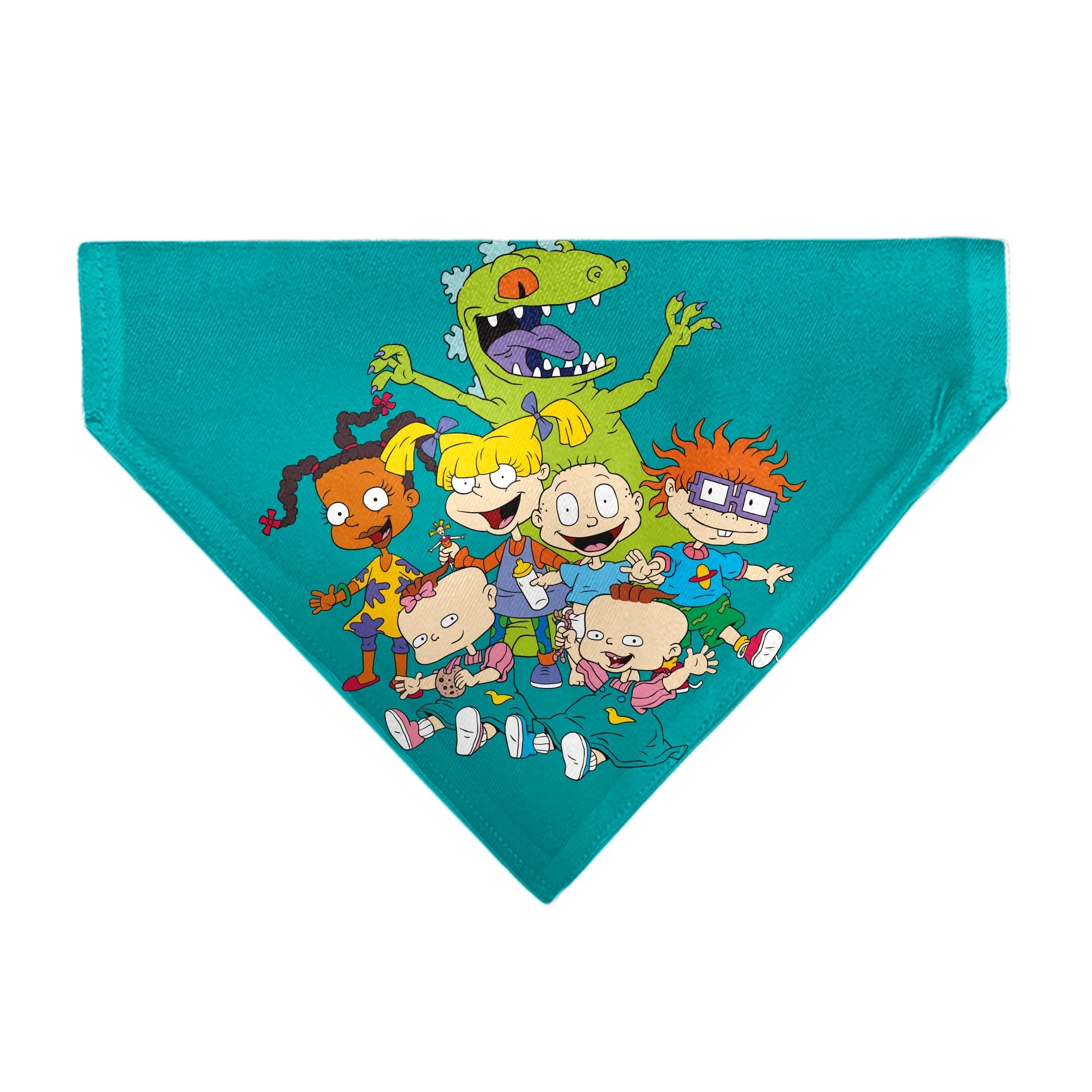 Pet Bandana - Rugrats Kids Group Pose and Title Logo Blue 